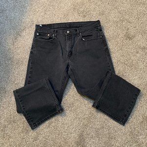 LEVI MENS 559 BLACK JEANS SIZE 36 X 32  #139